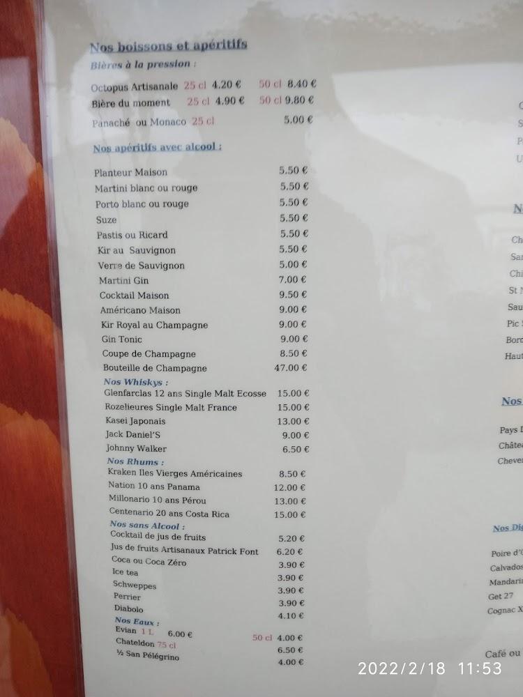 Auberge du Port - Menu Image 4